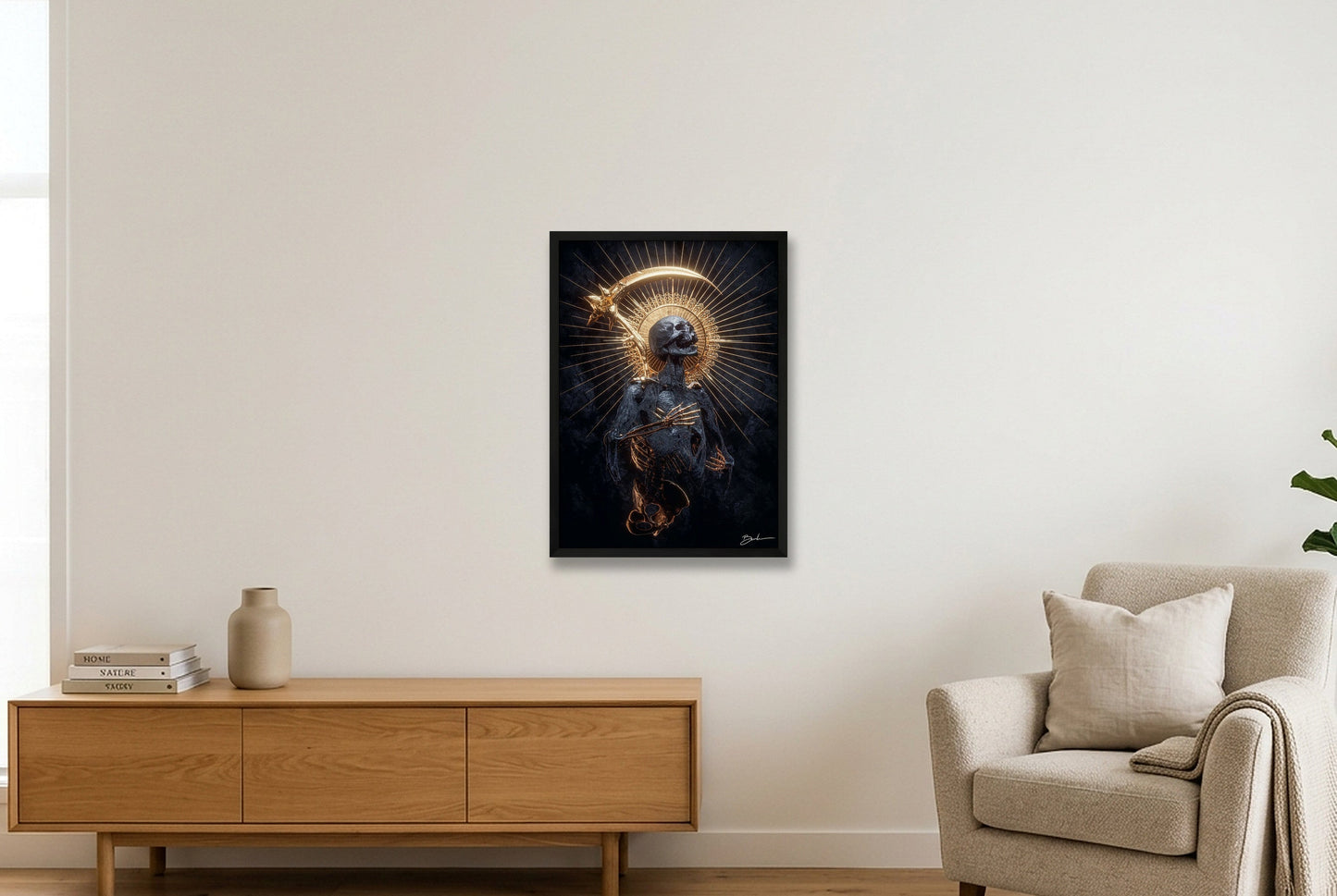 Charon_s Embrace — 42×59cm, 17×23" Black Frame