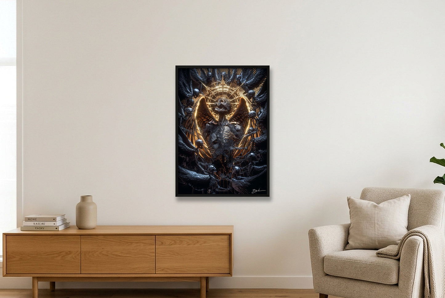 Ascension Mortis — 59×84cm, 23×33" Black Frame